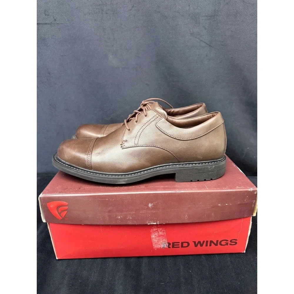 Red Wing Brown Leather Crosby Shoe 4628 Size 10D NOS Never Worn Oxford Lace Up